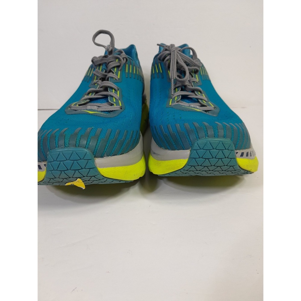 Hoka One One Clifton 5 Blue/Yellow Running Shoes Mens Size 11.5 - Picture 4 of 13